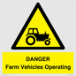 WM7005: DANGER Farm Vehicles Operating