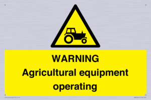 WM7006: WARNING Agricultural equipment operating