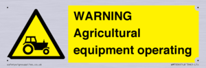WM7006: WARNING Agricultural equipment operating