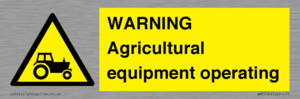 WM7006: WARNING Agricultural equipment operating