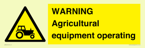 WM7006: WARNING Agricultural equipment operating