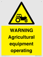 WM7006: WARNING Agricultural equipment operating
