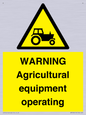 WM7006: WARNING Agricultural equipment operating