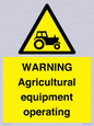 WM7006: WARNING Agricultural equipment operating