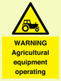 WM7006: WARNING Agricultural equipment operating