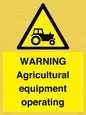 WM7006: WARNING Agricultural equipment operating