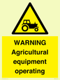 WM7006: WARNING Agricultural equipment operating