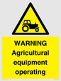 WM7006: WARNING Agricultural equipment operating