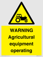 WM7006: WARNING Agricultural equipment operating