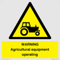 WM7006: WARNING Agricultural equipment operating
