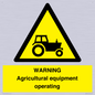 WM7006: WARNING Agricultural equipment operating