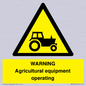 WM7006: WARNING Agricultural equipment operating