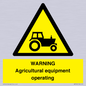 WM7006: WARNING Agricultural equipment operating