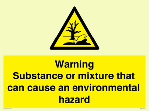WM7802: Warning Substance or mixture that can cause an environmental hazard
