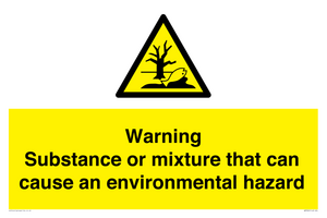 WM7802: Warning Substance or mixture that can cause an environmental hazard