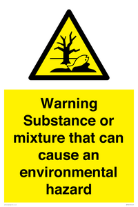 WM7802: Warning Substance or mixture that can cause an environmental hazard