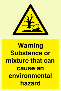 WM7802: Warning Substance or mixture that can cause an environmental hazard