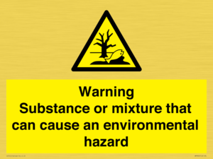 WM7802: Warning Substance or mixture that can cause an environmental hazard