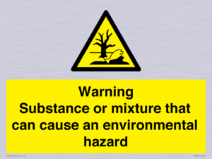 WM7802: Warning Substance or mixture that can cause an environmental hazard