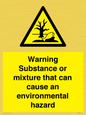 WM7802: Warning Substance or mixture that can cause an environmental hazard