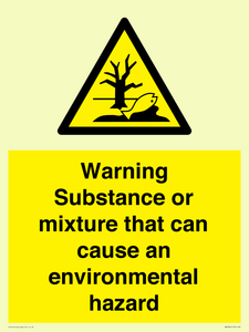 WM7802: Warning Substance or mixture that can cause an environmental hazard
