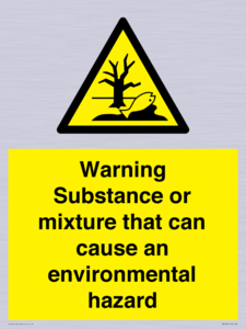 WM7802: Warning Substance or mixture that can cause an environmental hazard