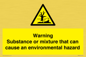 WM7802: Warning Substance or mixture that can cause an environmental hazard