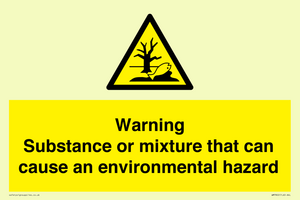 WM7802: Warning Substance or mixture that can cause an environmental hazard