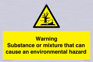 WM7802: Warning Substance or mixture that can cause an environmental hazard