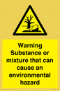 WM7802: Warning Substance or mixture that can cause an environmental hazard