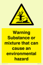 WM7802: Warning Substance or mixture that can cause an environmental hazard