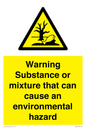 WM7802: Warning Substance or mixture that can cause an environmental hazard