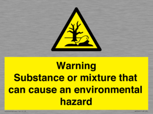 WM7802: Warning Substance or mixture that can cause an environmental hazard