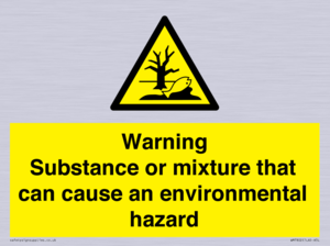 WM7802: Warning Substance or mixture that can cause an environmental hazard
