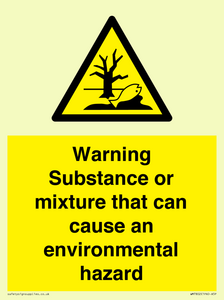 WM7802: Warning Substance or mixture that can cause an environmental hazard