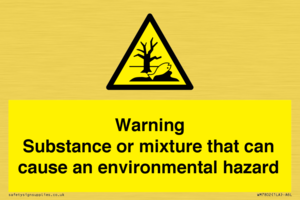 WM7802: Warning Substance or mixture that can cause an environmental hazard