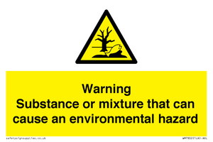 WM7802: Warning Substance or mixture that can cause an environmental hazard