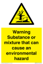 WM7802: Warning Substance or mixture that can cause an environmental hazard