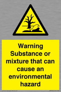 WM7802: Warning Substance or mixture that can cause an environmental hazard