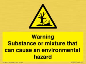 WM7802: Warning Substance or mixture that can cause an environmental hazard