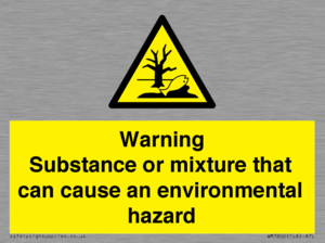 WM7802: Warning Substance or mixture that can cause an environmental hazard
