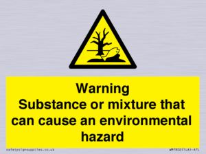 WM7802: Warning Substance or mixture that can cause an environmental hazard