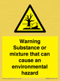 WM7802: Warning Substance or mixture that can cause an environmental hazard