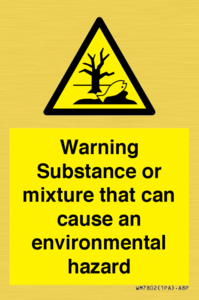 WM7802: Warning Substance or mixture that can cause an environmental hazard