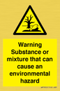 WM7802: Warning Substance or mixture that can cause an environmental hazard