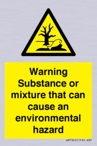 WM7802: Warning Substance or mixture that can cause an environmental hazard