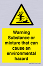 WM7802: Warning Substance or mixture that can cause an environmental hazard