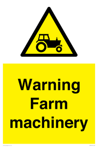 WM7818: Warning Farm machinery