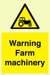 WM7818: Warning Farm machinery