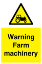 WM7818: Warning Farm machinery